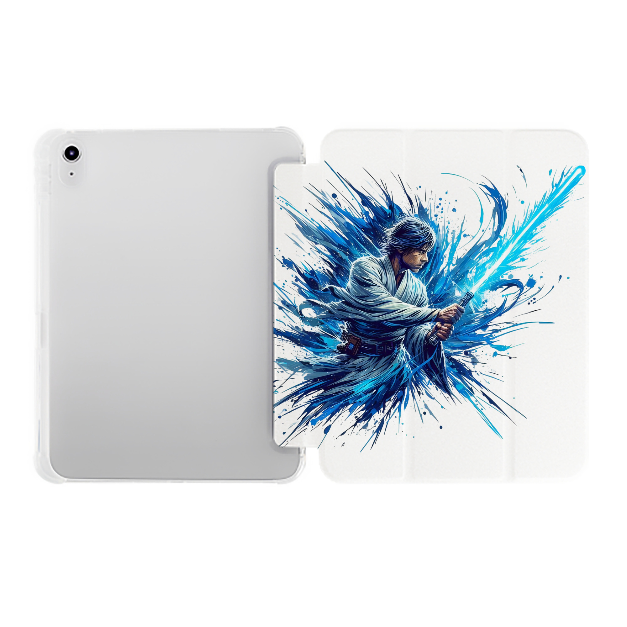 （画像用） スター・ウォーズ Star Wars IPad ケース ペン収納付き 三つ折りスタンド PUレザー×シリコン 対応機種9.5/10.5/10.9インチ